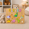 Personalised Wooden Name Puzzle- Dinosaurs