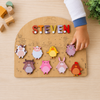 Personalised Wooden Name Puzzle- Farm Animals