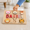 Personalised Wooden Name Puzzle- Fauna (6 Elements)