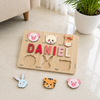 Personalised Wooden Name Puzzle- Fauna (6 Elements)
