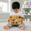 Personalised Wooden Name Puzzle - Healthy Vegetables