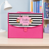 Pink Folder - Floral Flamingo