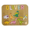 Personalised Wooden Name Puzzle | Dinosaurs