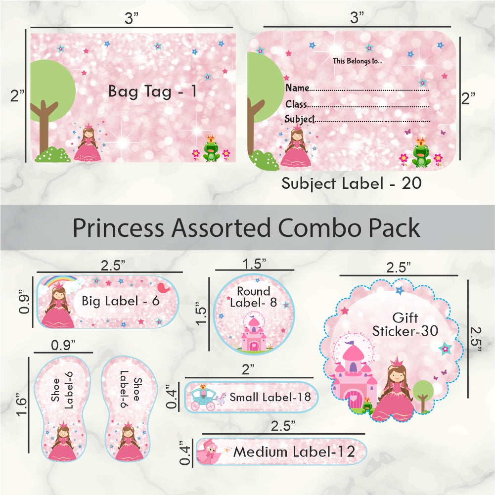 Assignment Label Princess Princess | Assorted Label Pack – mumma.com