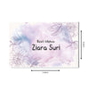 Personalised Gift Tags | Purple Powder Flower