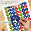 Round waterproof name labels - Sports Star