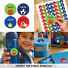 Round waterproof name labels - Sports Star
