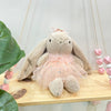 Taupe Bunny Doll | Peach Ballerina
