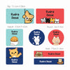 Mixed Waterproof Labels for Kids - Tiny Tails