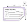 Personalised School Book Labels | Unicorn Fun
