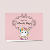 Personalised Gift Notecards | Unicorn Pattern