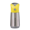 Insulated Straw Sipper Drink Water Bottle - Lemon  Yellow Grey