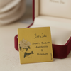 Personalised Golden Gift Tag | Vintage Flowers