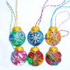 Handmade Jumbo Christmas Bauble Crayon | Set of 6