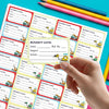 Personalised School Book Labels | Cute Contruction Vehicles