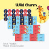 Mixed Waterproof Labels for Kids - Wild Charm