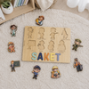 Personalised Wooden Name Puzzle - Community Helpers