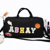 Personalised Name Motif Travel Duffel Bag