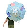 Blue Dino, Unique Spanish Patio Style Kids Umbrella, 5-12 years, Blue - Little Surprise BoxBlue Dino, Unique Spanish Patio Style Kids Umbrella, 5-12 years, Blue