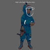 Blue Shark Theme All Over Jumpsuit / Playsuit Raincoat for Kids - Little Surprise BoxBlue Shark Theme All Over Jumpsuit / Playsuit Raincoat for Kids