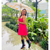 Bright Lemon Flowers, Chinese Canopy Style Rain and All season Umbrella - Little Surprise BoxBright Lemon Flowers, Chinese Canopy Style Rain and All season Umbrella