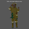 Bright Yellow 3D Dino Theme All Over Jumpsuit / Playsuit Raincoat for Kids - Little Surprise BoxBright Yellow 3D Dino Theme All Over Jumpsuit / Playsuit Raincoat for Kids