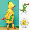 Bright Yellow 3d Dino Theme Raincoat for Kids - Little Surprise BoxBright Yellow 3d Dino Theme Raincoat for Kids