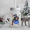 Personalised Frosted Mason Jar