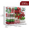 Christmas Ball Ornaments XMas Tree Hanging Decorations Red & Green Elf theme Christmas Balls, 100 pcs Box Set - Little Surprise BoxChristmas Ball Ornaments XMas Tree Hanging Decorations Red & Green Elf theme Christmas Balls, 100 pcs Box Set