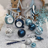 Christmas Ball Ornaments XMas Tree Hanging Decorations Silver & Blue theme christmas Balls, 100 pcs Box Set - Little Surprise BoxChristmas Ball Ornaments XMas Tree Hanging Decorations Silver & Blue theme christmas Balls, 100 pcs Box Set