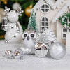 Christmas Ball Ornaments XMas Tree Hanging Decorations Silver & White theme christmas Balls, 90 pcs Box Set - Little Surprise BoxChristmas Ball Ornaments XMas Tree Hanging Decorations Silver & White theme christmas Balls, 90 pcs Box Set