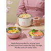 Cream & Pink Rabbit , Stainless Steel Dual Handle Soup and Noodles Lunch Box for Kids and Adults - Little Surprise BoxCream & Pink Rabbit , Stainless Steel Dual Handle Soup and Noodles Lunch Box for Kids and Adults