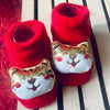 Golden Meow Cat christmas themed Booties/Socks for Christmas Party, 0-12 months - Little Surprise BoxGolden Meow Cat christmas themed Booties/Socks for Christmas Party, 0-12 months