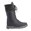 Grey Criss Cross Style Women Winter Snowboots