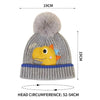 Grey Dino Kids Winter Cap & Neck Muffler Set