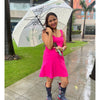 Light Green, Translucent Kelly-Jo all over teddy paws Rain and All-season Umbrella for Kids & Adults