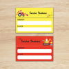 Mini SchoolBook Labels - Construction Vehicle Peppydots|]Peppydots
