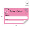 Mini SchoolBook Labels - Flamingo Peppydots|]Peppydots