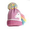 Muave Frill Unicorn Winter Cap Beanie & matching Gloves, 2 pcs set, 3yrs- 8yrs - Little Surprise BoxMuave Frill Unicorn Winter Cap Beanie & matching Gloves, 2 pcs set, 3yrs- 8yrs