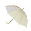 Olive Green, Translucent Rock and Roll Kelly Jo Teddy print with polka dots, Rain and All - season Umbrella for Kids & Adults - Little Surprise BoxOlive Green, Translucent Rock and Roll Kelly Jo Teddy print with polka dots, Rain and All - season Umbrella for Kids & Adults