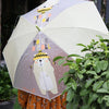 Olive Green, Translucent Rock and Roll Kelly Jo Teddy print with polka dots, Rain and All - season Umbrella for Kids & Adults - Little Surprise BoxOlive Green, Translucent Rock and Roll Kelly Jo Teddy print with polka dots, Rain and All - season Umbrella for Kids & Adults