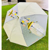 Olive Green, Translucent Rock and Roll Kelly Jo Teddy print with polka dots, Rain and All - season Umbrella for Kids & Adults - Little Surprise BoxOlive Green, Translucent Rock and Roll Kelly Jo Teddy print with polka dots, Rain and All - season Umbrella for Kids & Adults