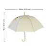 Olive Green, Translucent Rock and Roll Kelly Jo Teddy print with polka dots, Rain and All - season Umbrella for Kids & Adults - Little Surprise BoxOlive Green, Translucent Rock and Roll Kelly Jo Teddy print with polka dots, Rain and All - season Umbrella for Kids & Adults