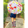 Orange Floral theme Rain & All Season Umbrella for Teens and Adults - Little Surprise BoxOrange Floral theme Rain & All Season Umbrella for Teens and Adults