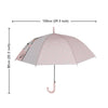 Pink Translucent Bunny Hugs, Rain and All-season Umbrella for Kids & Adults