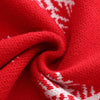 Red Flakes Reindeer Christmas Sweater