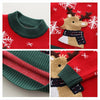 Red Flakes Reindeer Christmas Sweater