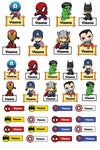 Personalised 3D Name Stickers | Superhero
