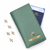 Personalised Family Travel Organizer - 4 passports | Green