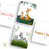 Wild Animals Flash Cards & Diwali Bodysuit Gift Set